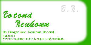 botond neukomm business card